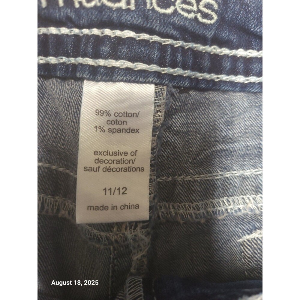 Maurices Thick Stitch Distressed Women's Straight Leg Blue Jeans ECU Size 11/12 - Picture 6 of 7